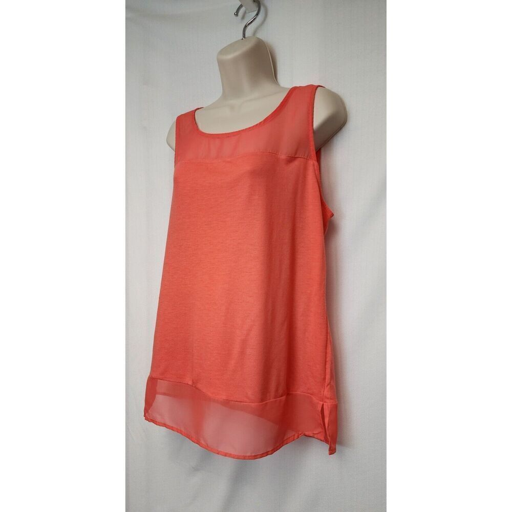 Versona Orange Lightweight Orange Tank Top Size Large - Picture 6 of 10
